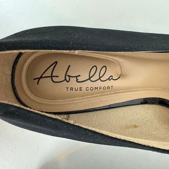 Abella Desiree Women’s Shoes Size 7.5 Black Wedge Slip-On Round Toe Loafers NEW - Picture 8 of 10